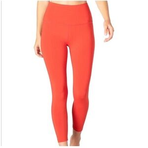 Beyond Yoga Spacedye Pocket High Waisted Midi Legging Coral Glow 23" Inseam Sz L
